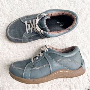 Barefoot Freedom by Drew Geneva Women's Denim Lea/Nub Lace Oxford Shoe Size 8.5W